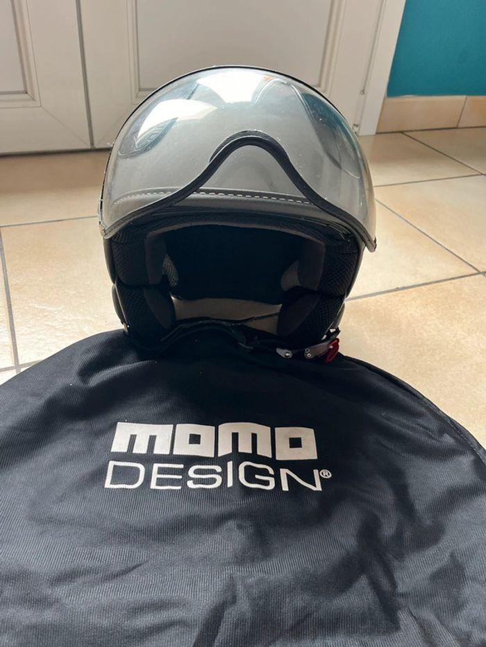 Casque momo moto - photo numéro 2