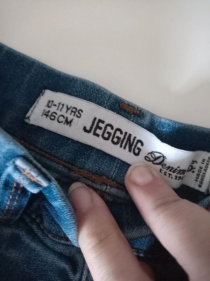 Jegging fille jean bleu tbe 10/11 ans denim co - photo numéro 2