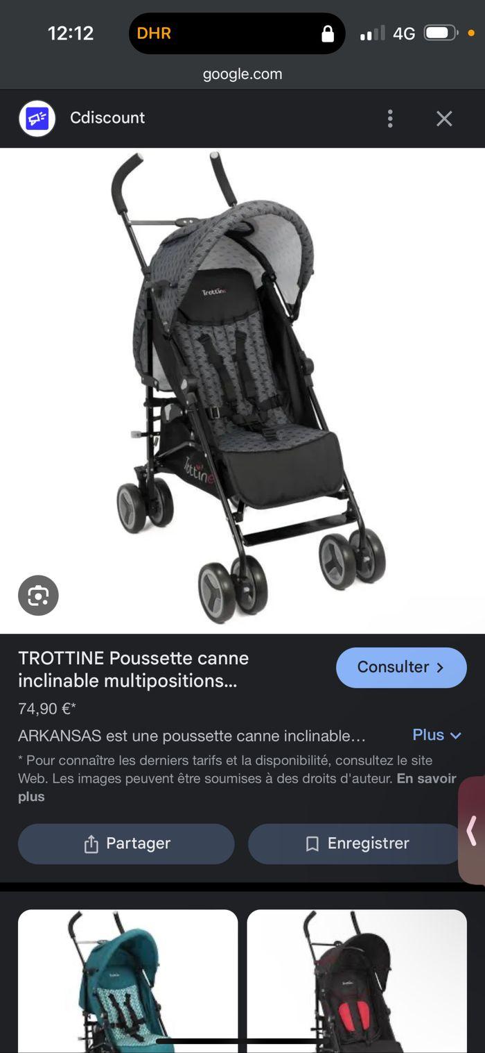 Poussette trottine beuf - photo numéro 1