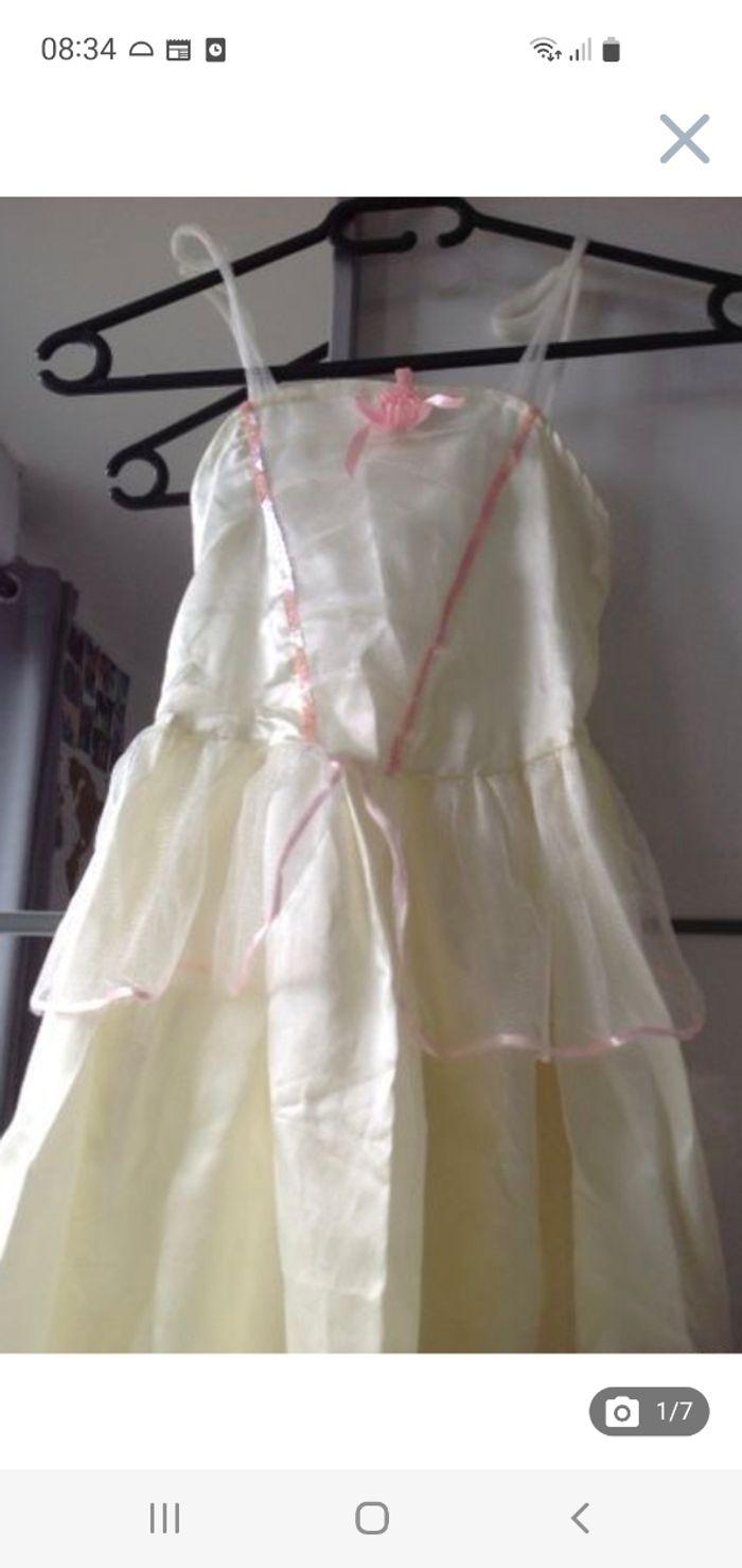 Déguisement robe princesse écrue 6 ans - photo numéro 1