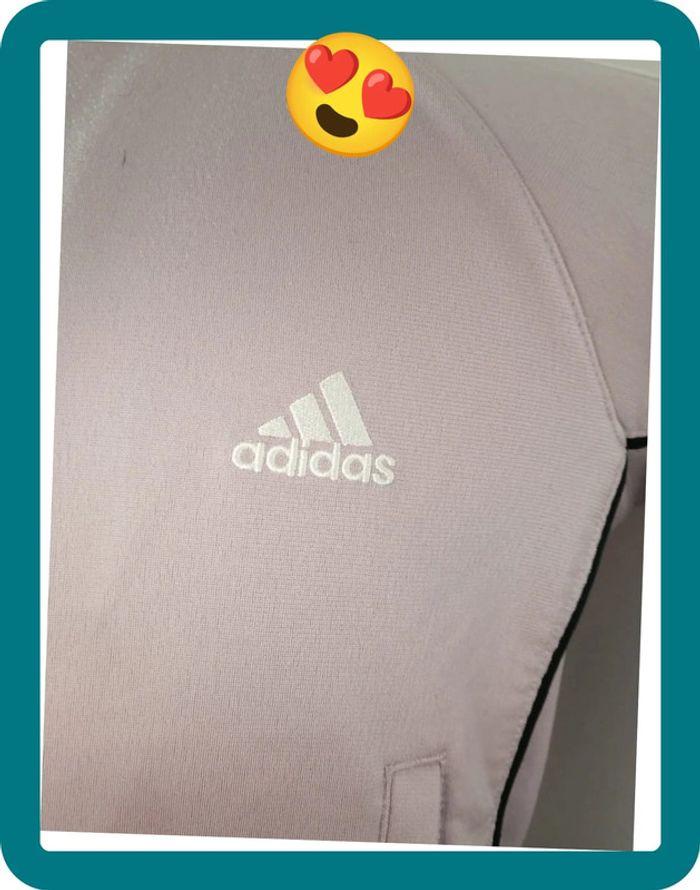 Gilet zippé Adidas rose taille 40 - photo numéro 4