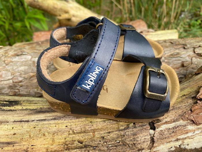 Sandales à scratch en cuir marine Kipling Fabio 20 Navy - photo numéro 7