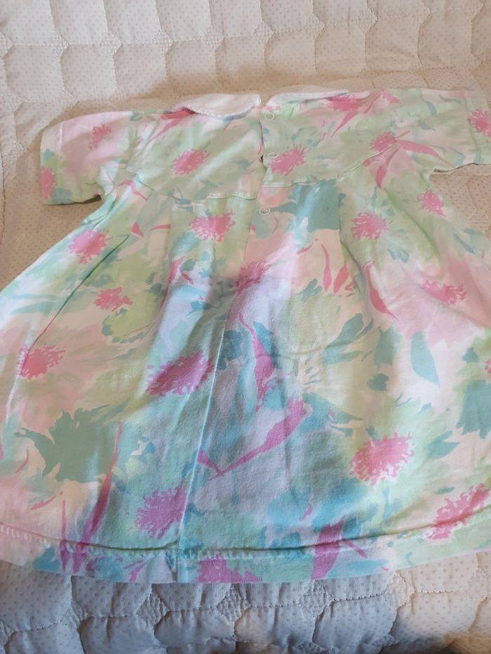 Robe flanelle pastel 12 mois - photo numéro 2