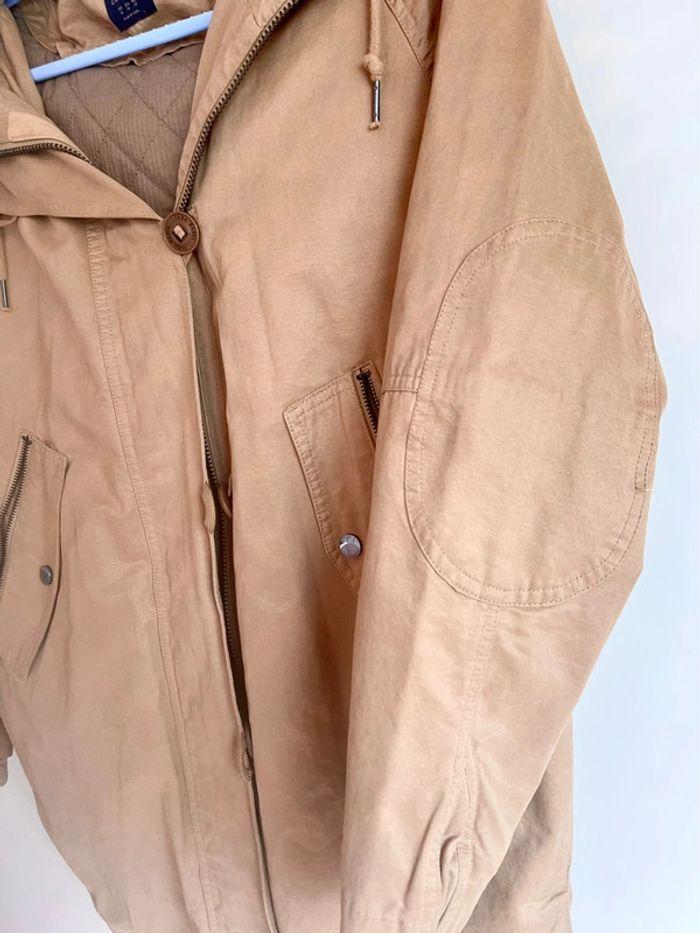 Zara Parka capuche fausse fourrure femme M parfait état - photo numéro 4