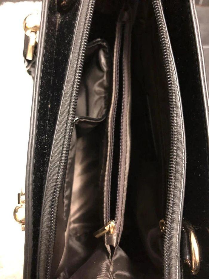 Sac à main noir laqué Femme - photo numéro 4