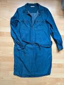 Robe en jean manches longues