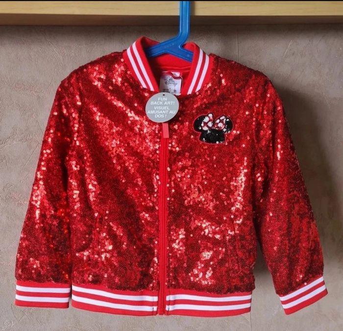 Veste Minnie en sequins Disneyland Paris neuve - photo numéro 1