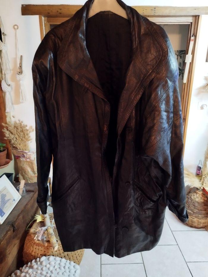 Veste cuir vintage - photo numéro 6