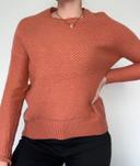 Pull en mailles corail