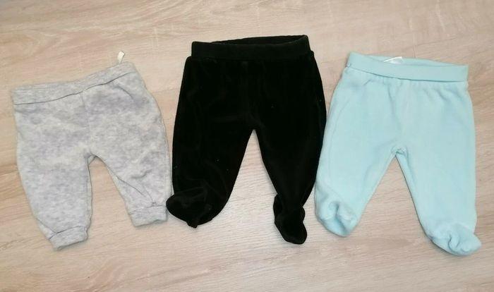 lot de 3 pantalon pyjamas chaud 3 mois (56cm) zeeman - photo numéro 1