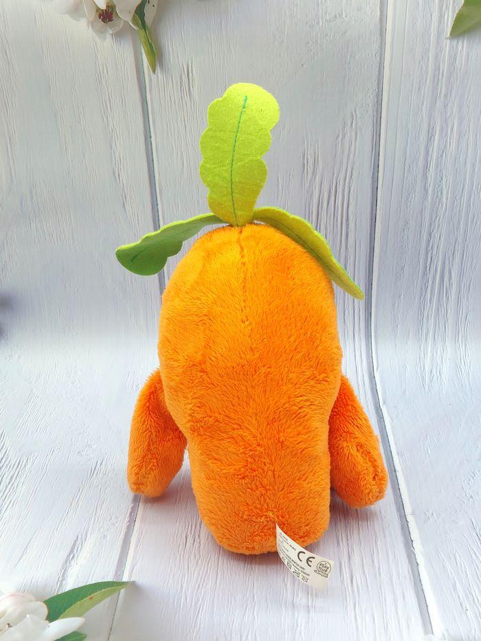 Peluche doudou légume carotte Lidl Playtive junior 2018 orange vert marron 29 cm - photo numéro 2