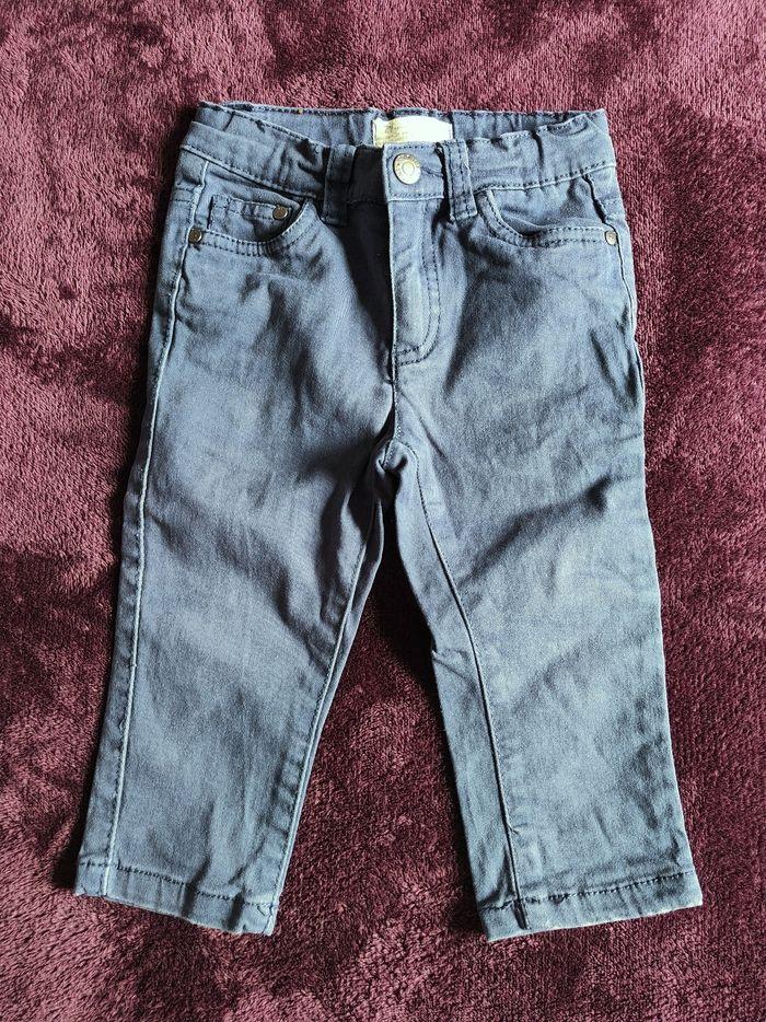 Pantalon denim bleu ZY 12 18 mois - photo numéro 1