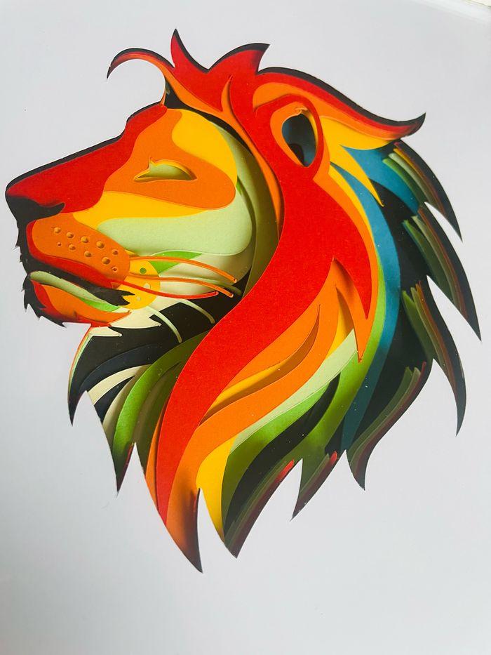 Cadre 3D Lion - photo numéro 2