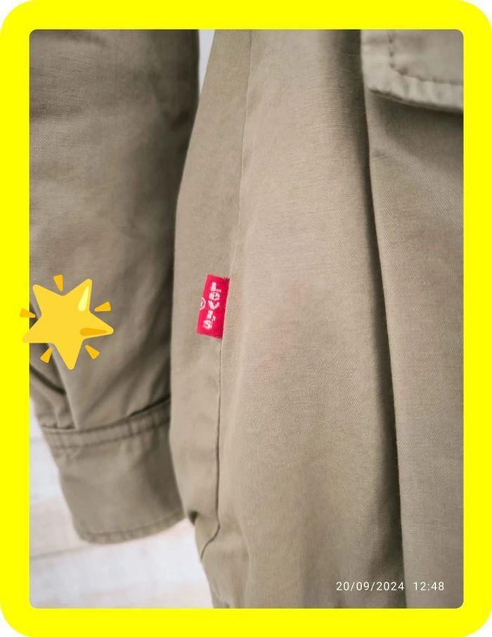 Blouson mi-long à capuche beige  Levi's taille 36 (s) - photo numéro 3