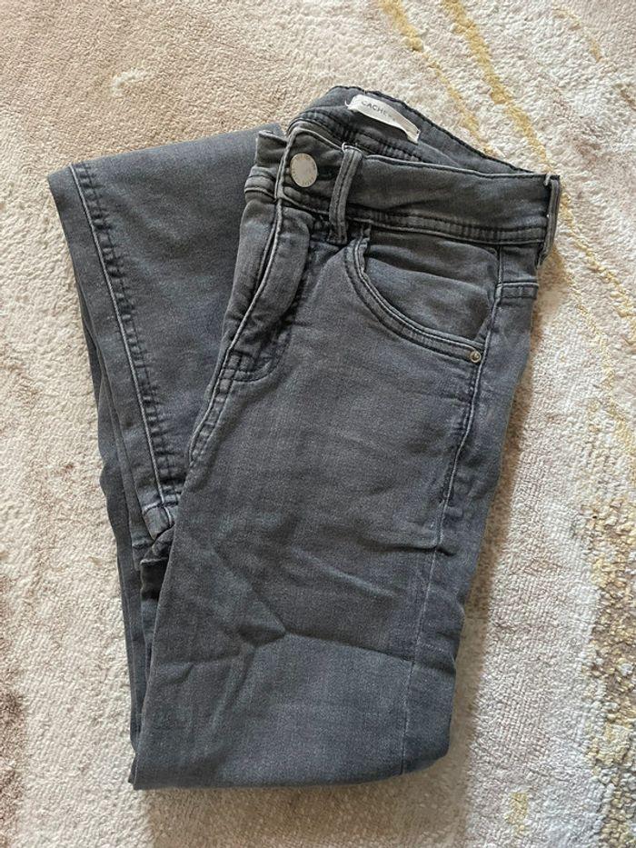 Jeans gris skinny taille haute - photo numéro 4