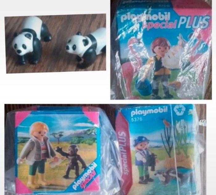 Playmobil soigneur animalier zoo animaux - photo numéro 1