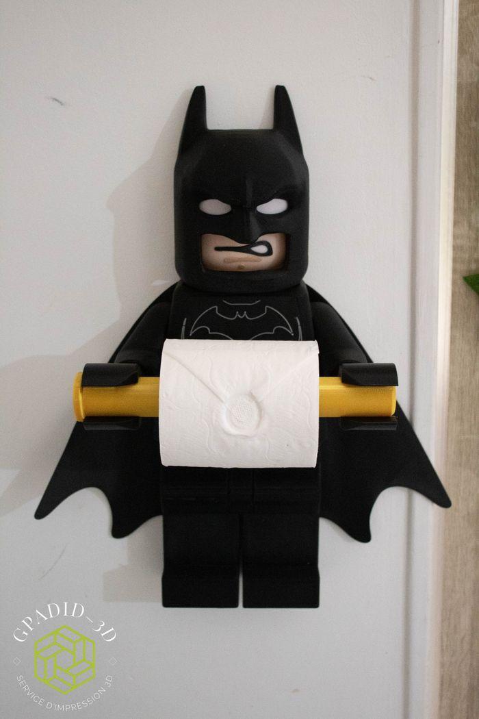 Dévidoir de papier toilette ou simple décoration murale dans un style Lego - photo numéro 3