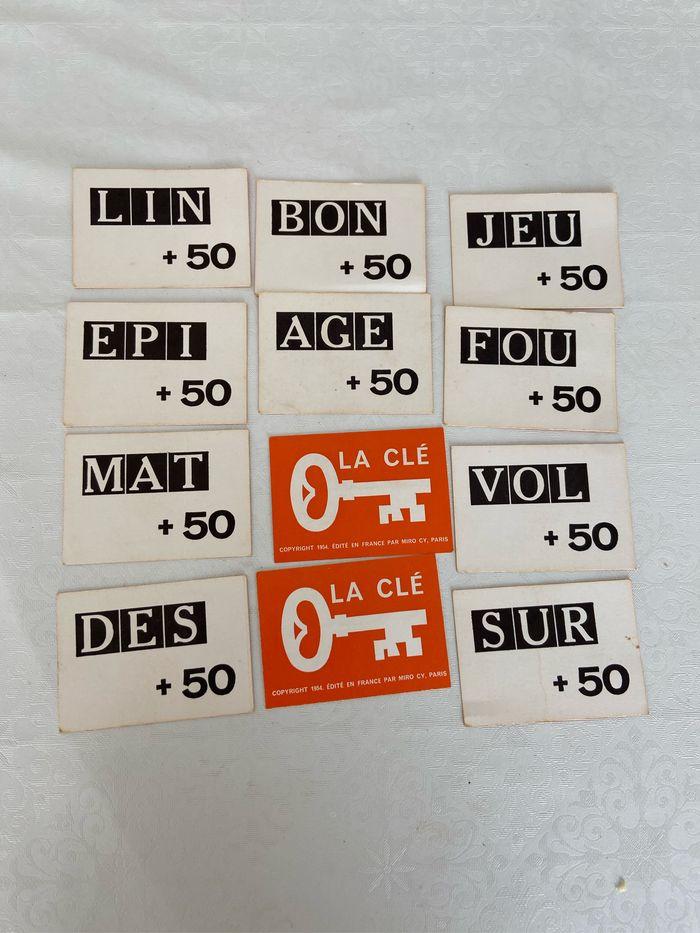 Jeu de mots croisés Jeu vintage de 1954 - photo numéro 4