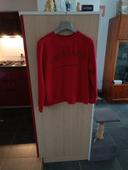 Sweat shirt rouge fantaisie taille 40 de Gemo