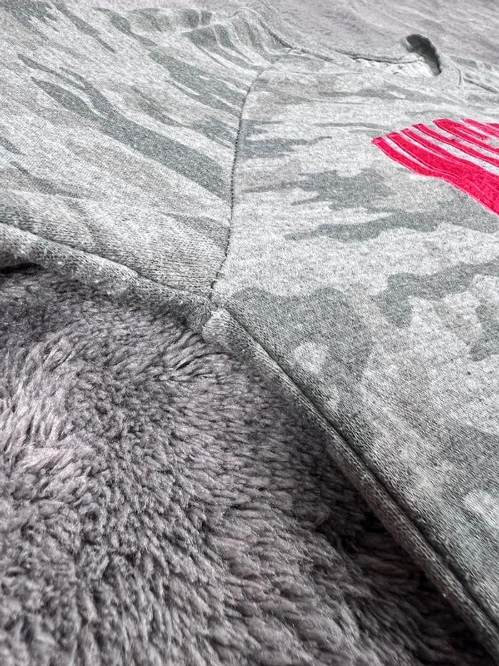 👕 Sweat à capuche Veste University Rare Vintage y2k 90s 2000s Wisconsin Gris Taille L 👕 - photo numéro 12