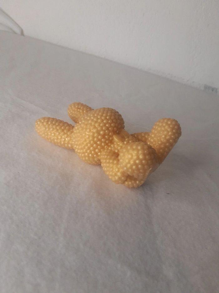 Figurine à poser lapin 3d en perles de résine dorée - photo numéro 10