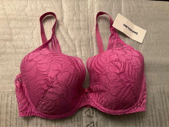 Soutien-gorge rose Darjeeling neuf - photo numéro 1