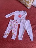 Lot de 2 pyjama bébé fille H&M taille 9 mois