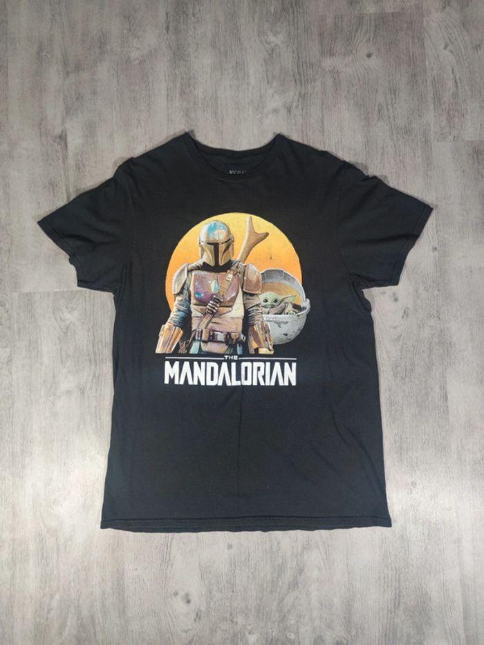 T-shirt Mandalorian Licence Star Wars Lucas Film Vintage Noir Taille M Homme - photo numéro 1