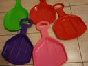 Lot de 5 pelles luges