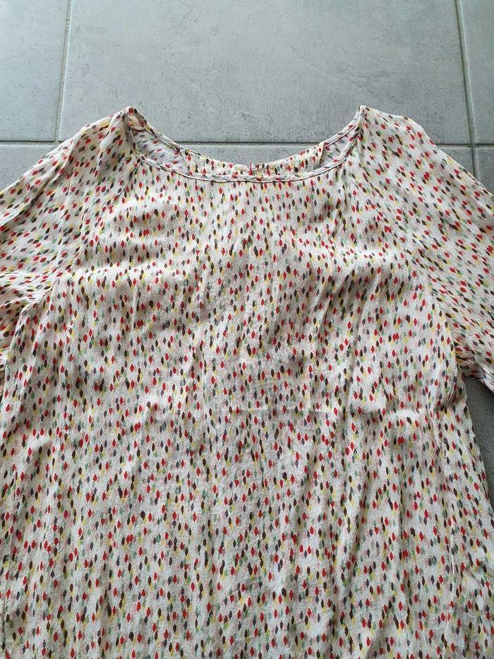 Blouse blanche et coloré Promod 38 M - photo numéro 3