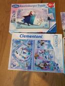 Lot de 2 puzzle reine des neiges