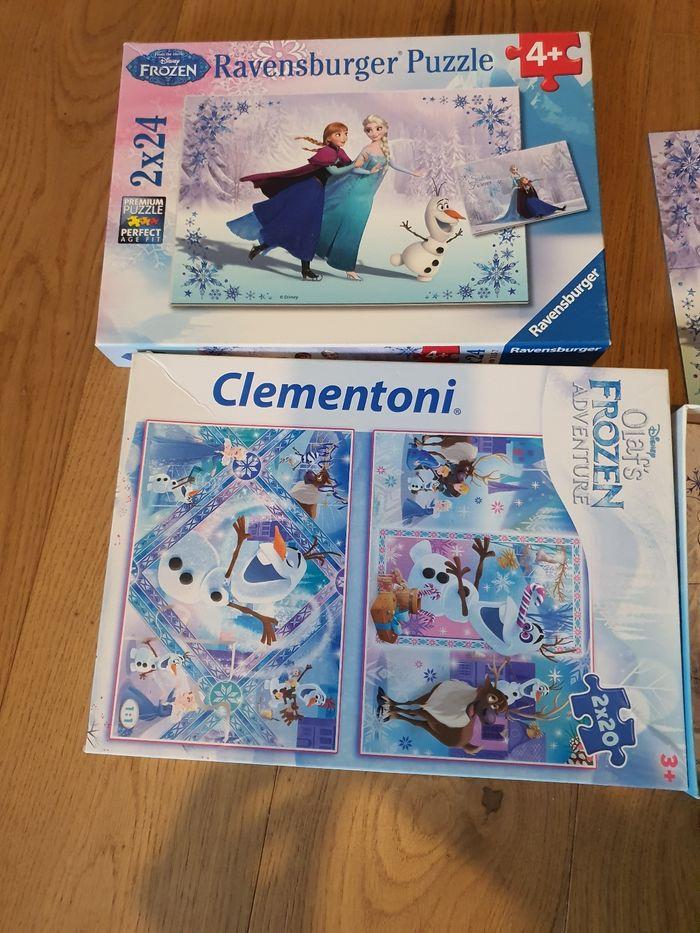 Lot de 2 puzzle reine des neiges - photo numéro 1