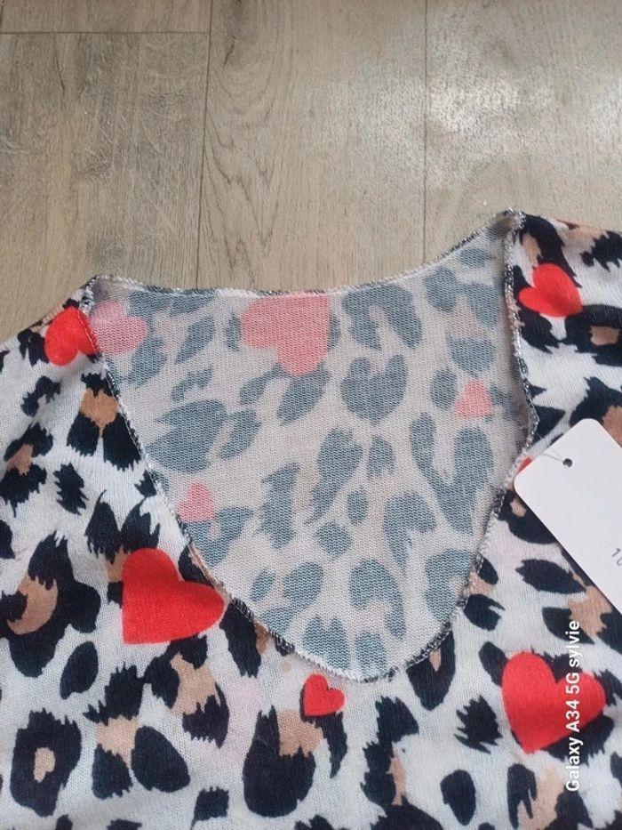 Pull motif léopard 🐆 neuf 40/48 - photo numéro 2