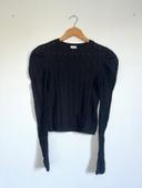 Pull col rond noir Pimkie