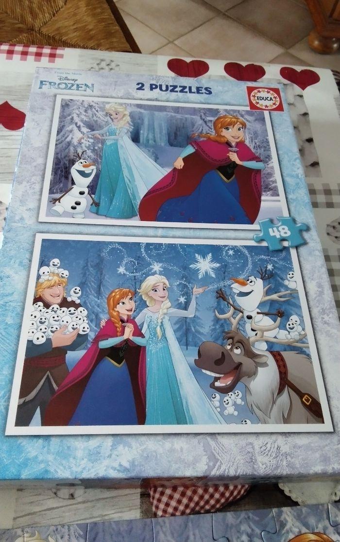 Boîtes de 2 Puzzles de 48 pièces la reine des neiges - photo numéro 4