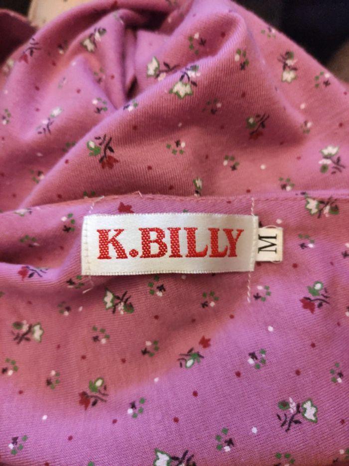 Chemise de nuit  K.Billy  Lilas imprimé fleurs M - photo numéro 4