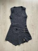 Robe mini fantaisie en laine