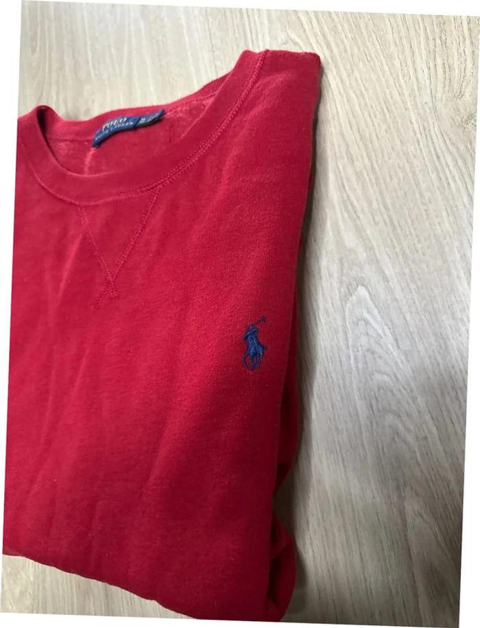 Pull Ralph Lauren Rouge Taille XL Authentique - photo numéro 2