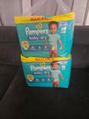 Lot de 2 paquets de couche Pampers Baby Dry Taille 5