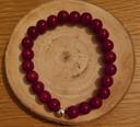 Bracelet agate rouge