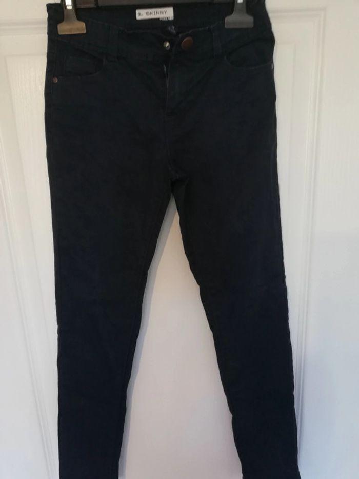 Pantalon bleu marine skinny 9 ans - photo numéro 3