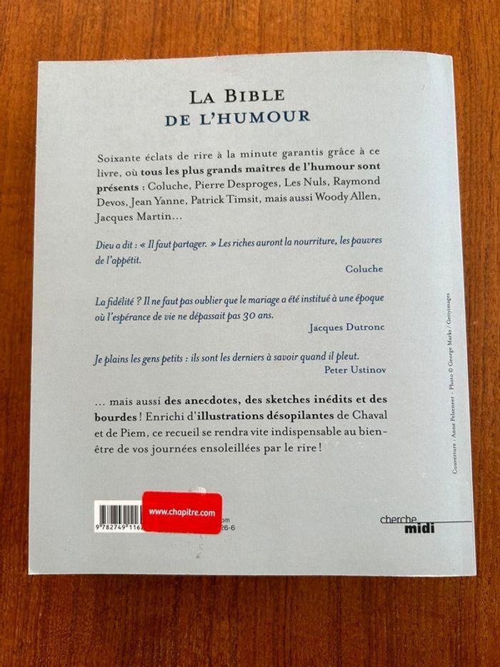 Livre : la bible de l’humour - photo numéro 2