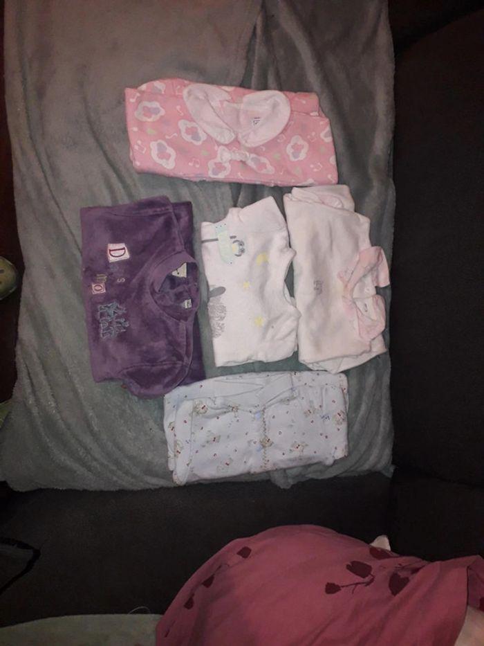 Lots de 5 pyjamas bébé 1 mois