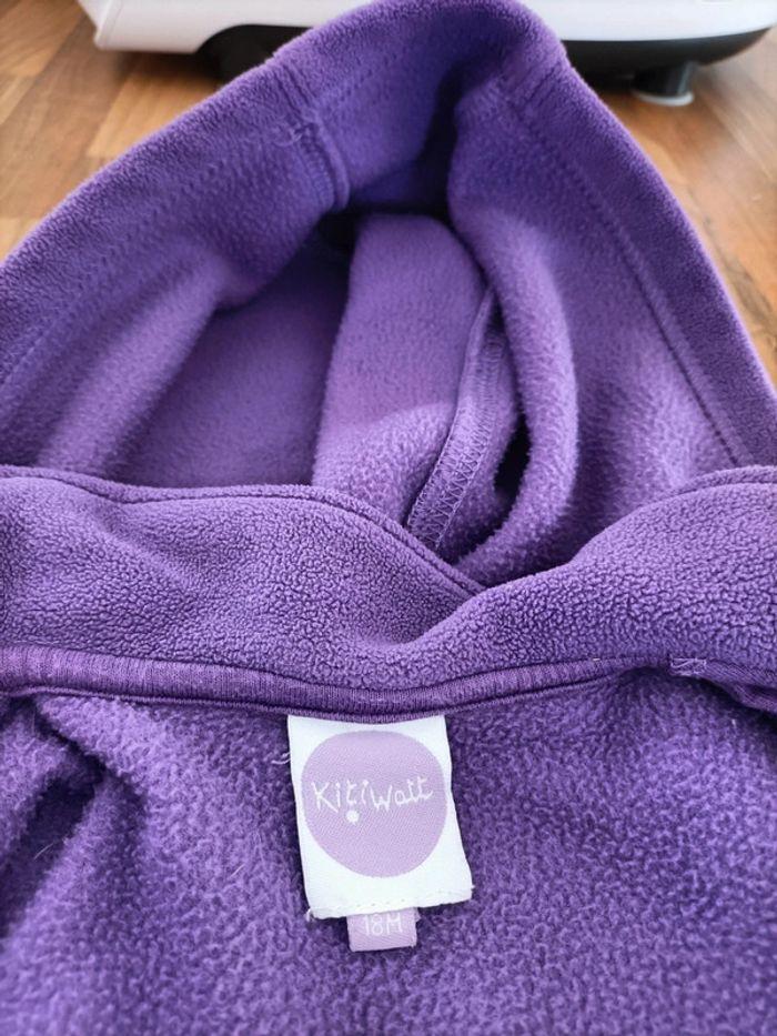 Manteau polaire violet kitiwatt 18 mois - photo numéro 4