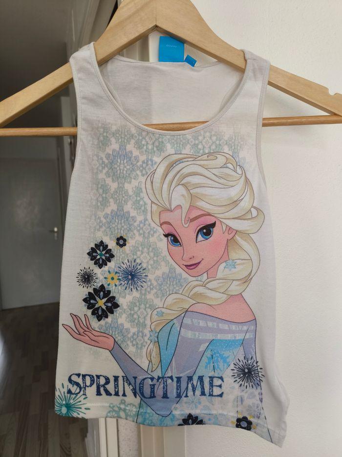 T-shirt à bretelles la reine des neiges - photo numéro 2