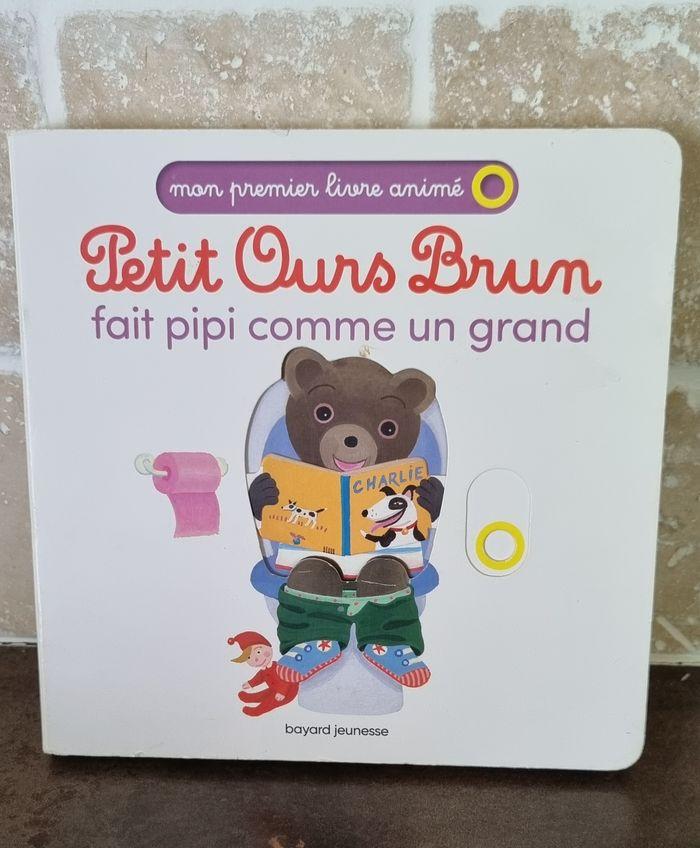 livre animé Petit ours brun fait pipi comme un grand - photo numéro 1