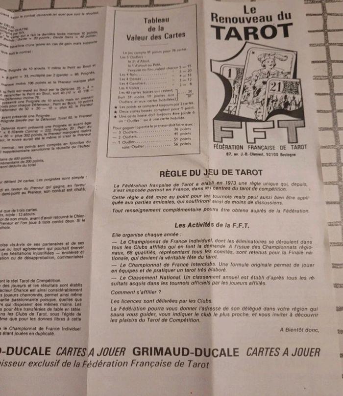 Jeu de tarot - photo numéro 2