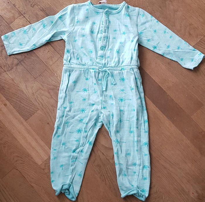 pyjama   vert sans pied 1 piece 2 ans fille - photo numéro 1