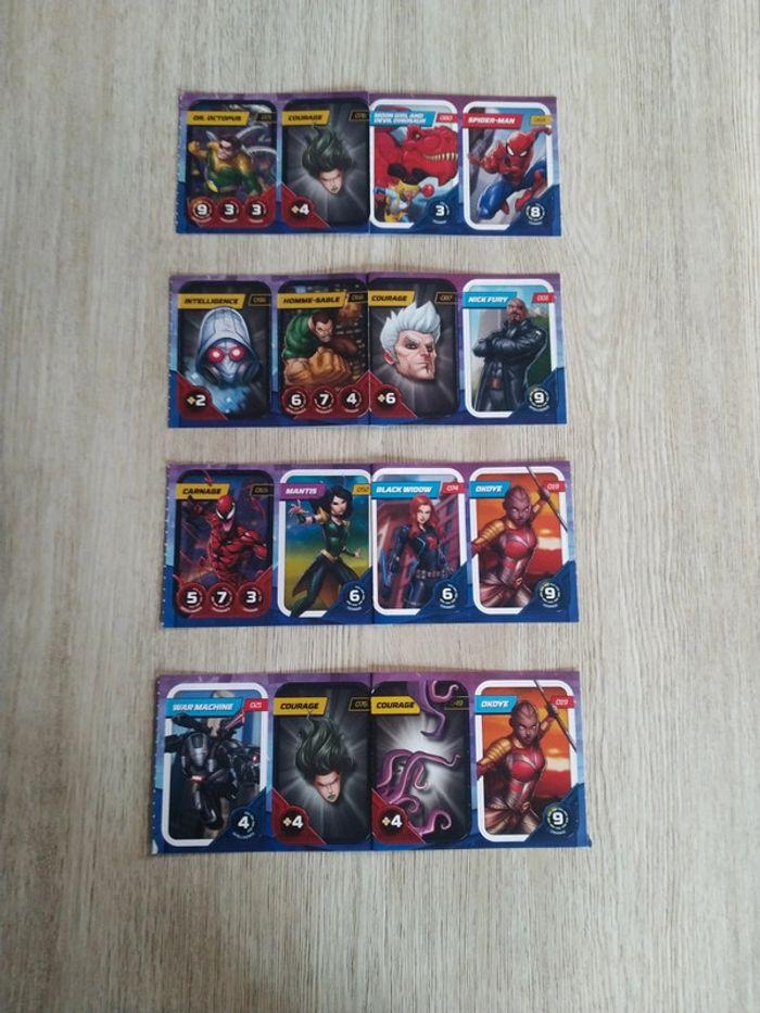 Lot de 10 planches de 4 cartes Marvel 2023 soit 40 cartes - photo numéro 4