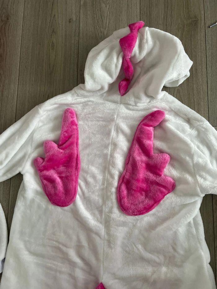 Pyjama à capuche pour femmes, combinaison une pièce en flanelle - photo numéro 3